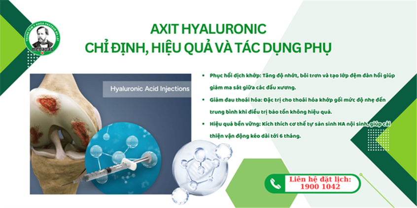 AXIT HYALURONIC: CHỈ ĐỊNH, HIỆU QUẢ VÀ TÁC DỤNG PHỤ